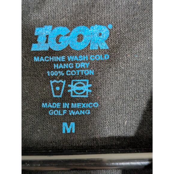 Golf Wang Igor Tour Shirt Tyler the Creator Black Concert Tee Size M 2019 Merch - Picture 3 of 5